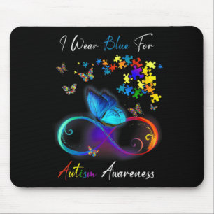 I Bära Blue for Autism Awareness shirt Puzzle Mamm Musmatta