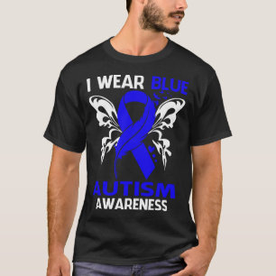 I Bära Blue for AUTISM Awareness T Shirt