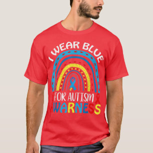 I Bära Blue for Autism Awarness ADHD Puzzle Autism T Shirt