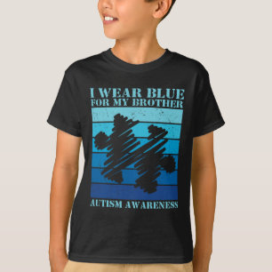 I Bära Blue för min bror Autism Kids Aw T Shirt