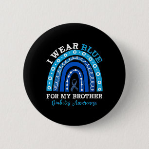 I Bära Blue för min bror T1d typ 1-diabetes Awa Knapp