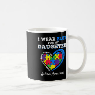 I Bära Blue för min dotter Autism Awareness Pappa Kaffemugg