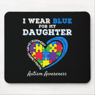 I Bära Blue för min dotter Autism Awareness Pappa Musmatta