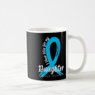 I Bära Blue för min dotter Diabetes Awareness Blu Kaffemugg