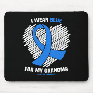 I Bära Blue för min mormor Alopecias medvetande Musmatta