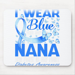 I Bära Blue för min Nana Diabetes Awareness Musmatta