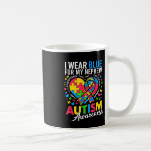 I Bära Blue för min nehewautism-medvetenhet Kaffemugg