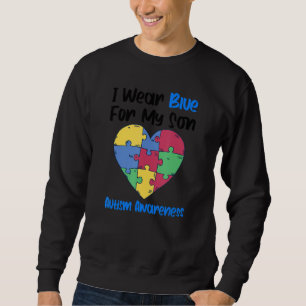I Bära Blue for Min son Autism Awareness Boys Pare Lång Ärmad Tröja