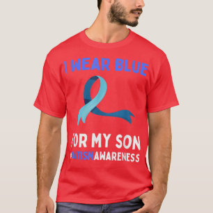 I Bära Blue for Min son Autism Awareness Day Puzzl T Shirt