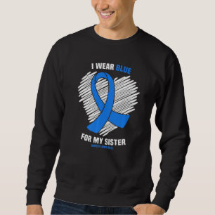 I Bära Blue för min syster Alopecias medvetande Lång Ärmad Tröja