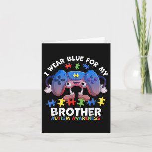 I Bära Blue for My Brother Autism Awareness Boys V Kort