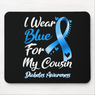 I Bära Blue for My Cousin Diabetes Awareness Ribbo Musmatta