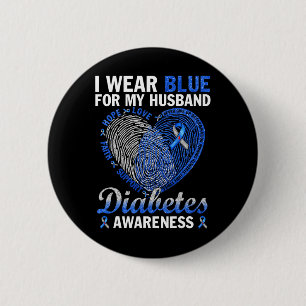 I Bära Blue for My Make Diabetes Awareness Fami Knapp