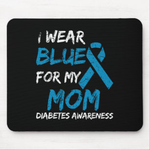 I Bära Blue for My Mamma Diabetes Awareness Ribbon Musmatta