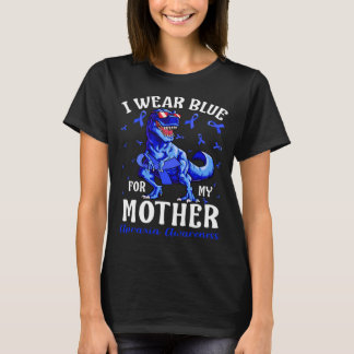 I Bära Blue for My MOR Apraxia Awareness Dinosa T Shirt
