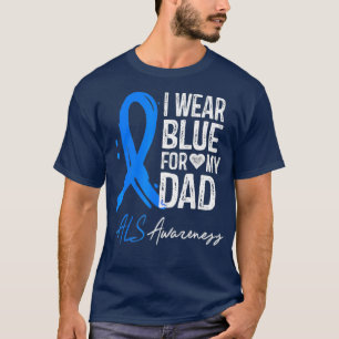 I Bära Blue for My Pappa ALS Awareness Gift T Shirt