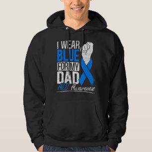 I Bära Blue for My Pappa Als Awareness Supporter K Hoodie