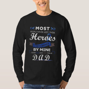 I Bära Blue for My Pappa Diabetes Awareness Suppor T Shirt
