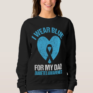 I Bära Blue for My Pappa T1D Diabetes Awareness So T Shirt