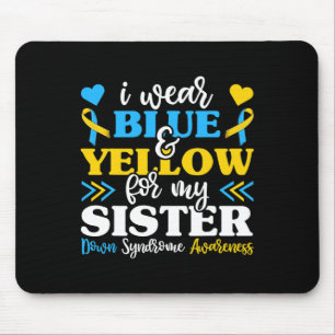 I Bära Blue Gult for My Sister Down Syndrome Bro Musmatta