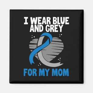 I Bära Blue och Grått för Mamma-diabetes typ 1 1 Magnet