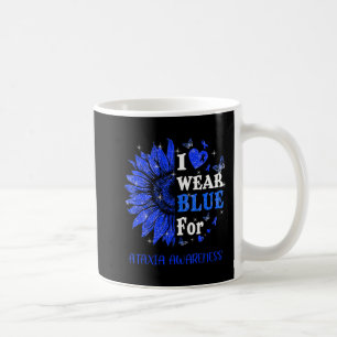 I bära Blue Twinkle Heart Sunsphere Ataxi Awarene Kaffemugg