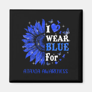 I bära Blue Twinkle Heart Sunsphere Ataxi Awarene Magnet