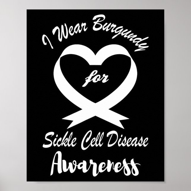 I Bära burgundi för medvetandegörande om sjukdom i Poster (Framsidan)