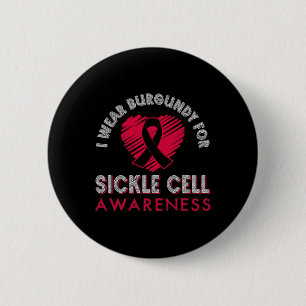 I Bära Burgundy for ickle Cell Awareness 4 Knapp