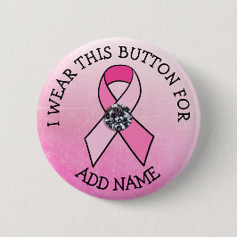 i Bära detta för Rosa Breast Cancer Button Knapp