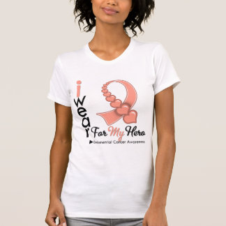 I Bära Endometrial Cancer Ribbon for My Hero Tröja