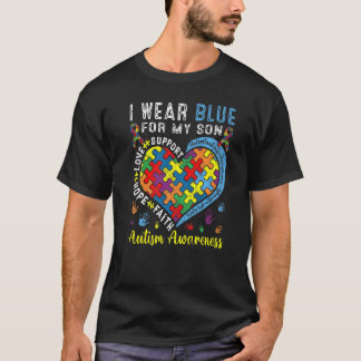 I Bära Fantastisk Blue Autism Awareness for My Lov T Shirt