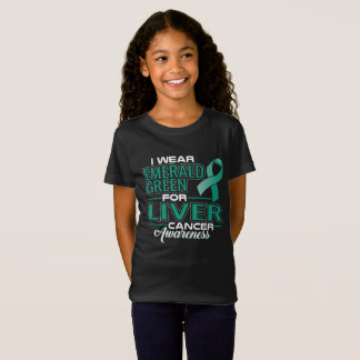 I BÄRA FÖR OMEDELBAR GRÖNT FÖR LEVERCANCERMEDVETEN TEE SHIRT