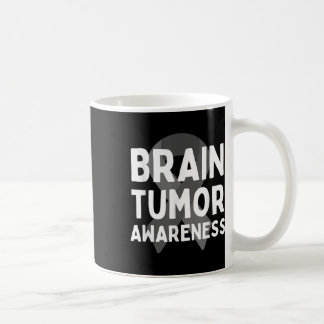 I Bära Grått for Brain Tumor Awareness Grått S Rib Kaffemugg