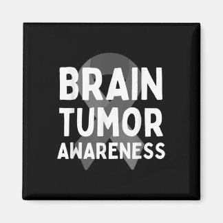 I Bära Grått for Brain Tumor Awareness Grått S Rib Magnet