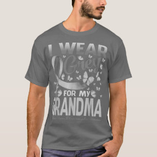 I Bära Grått för min mormor Parkinsons sjukdom Med T Shirt