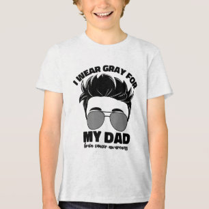 I Bära Grått för min Pappa Brain Cancer Warrior Ma T Shirt