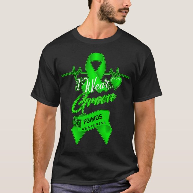 I bära grönt för Fgimds medvetenhet T Shirt (Framsida)