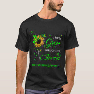 I Bära Grönt för Kabuki Syndrome Awareness Sunflow T Shirt