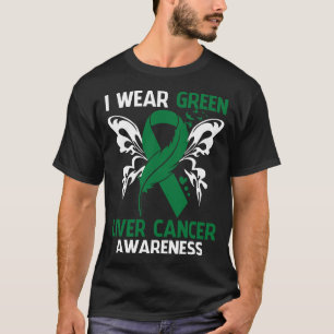 I Bära Grönt för kännedom om LEVERCANCER T Shirt