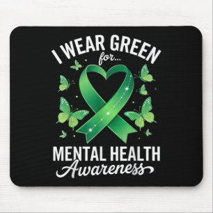 I Bära Grönt for Mental Health Awareness Butterfly Musmatta