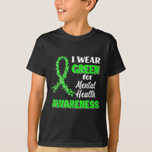 I Bära Grönt for Mental Health Awareness Monre Gre T Shirt