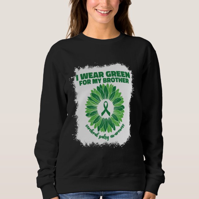 I Bära Grönt för mitt brödrabräde Cp Cerebral Pals T Shirt (Framsida)