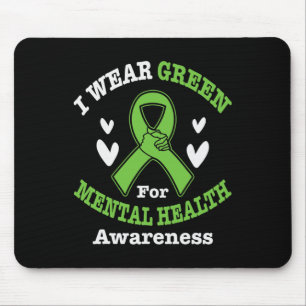 I Bära Grönt for Pental Health Awareness Månad 5 Musmatta