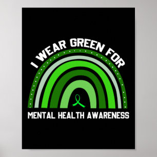 I Bära Grönt för psykisk hälsomedvetenhet 2 Poster