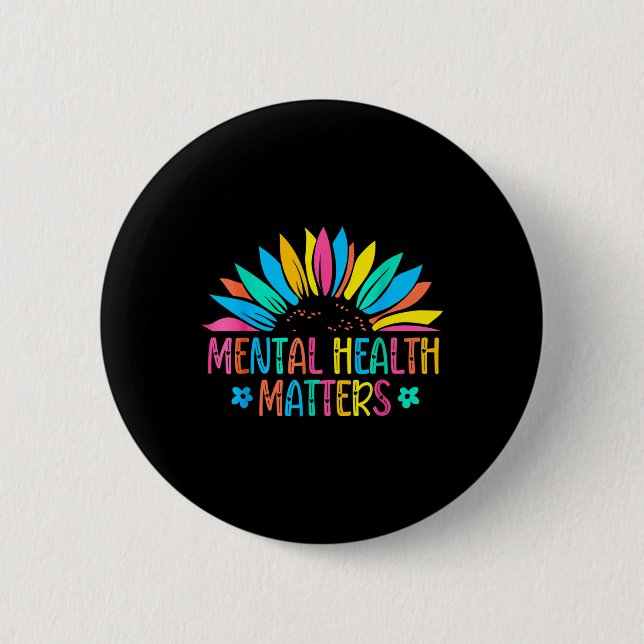 I Bära Grönt Mental Health Awareness S Support Kri Knapp (Framsida)