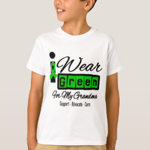 I Bära Grönt Ribbon (Retro) - Grandma T-shirt
