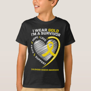 I Bära Guld är jag en överlevande barncancer A T Shirt