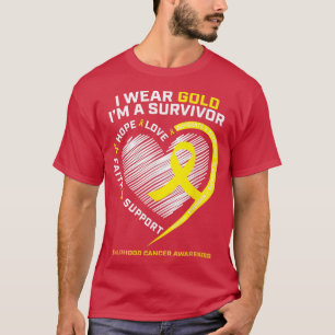 I Bära Guld är jag en överlevande barncancer A T Shirt