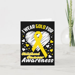 I Bära Guld för medvetenhet om cancer hos barn Kort